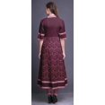thumbnail image 4 of Bimba Kurtis Indiennes Rouges à Blocs Floraux pour Femmes, Kurti Anarkali Imprimée en Ligne A, Robe Ethnique Décontractée - Très Petit, 4 of 5