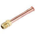 thumbnail image 1 of Unique Bargains 3/8 SAE Flare Male Thread Tubing Adapter Brass Pipe Fitting, 1 of 4