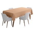 thumbnail image 1 of Vargottam Indoor/OutdoorTablecloth58 x 58" InchSquareTablecloth Waterproof PatioTableCloths, Spring/SummerTableCoversfor Backyard CircularTable/BBQs/Picnic -Light Peach, 1 of 6