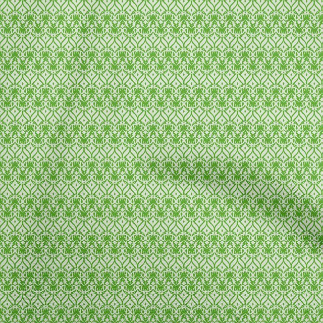 oneOone Rayon Green Fabric Asian Ikat Sewing Craft Projects Fabric Prints By Yard 56 Inch Wide