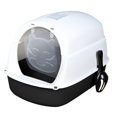 thumbnail image 1 of Toilette pour Chat avec Capuchon, Fermée, Réutilisable, Bac à Litière Amovible pour Chat, Noir, 1 of 8