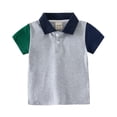 thumbnail image 1 of Boys' Casual Color Blocked Sweat Absorbent Shirt, 1 of 6