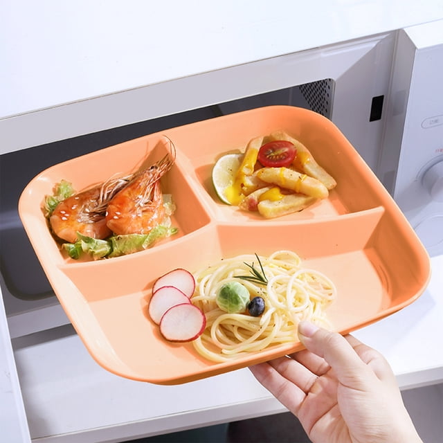 Fridja Liquidation à Moins de 5 $ Assiettes Compartimentées de 10 Pouces pour Manger Paille Souper pour Enfants Adultes Pique-Nique Assiettes Réutilisables