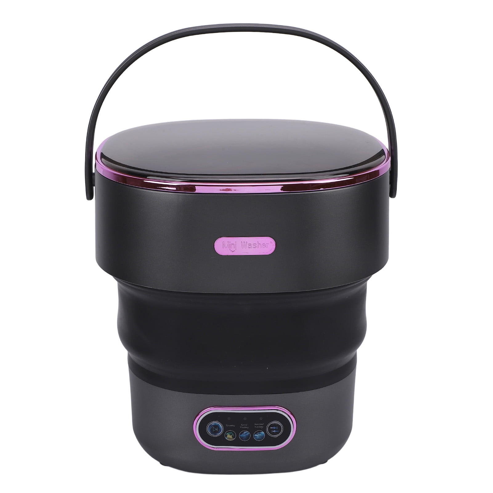 13L Folding Mini Washer with Drain Hose Full Automatic Foldable Clothing Washer Mini Laundry Machine for Apartments, Dorm, Camping, RV, Travel Laundry