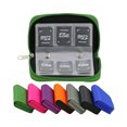 thumbnail image 2 of SD SDHC MMC CF Micro SD Memory Card Storage Carrying Pouch Case Holder Wallet-Green, 2 of 5