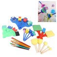 thumbnail image 4 of Kids Paint Sponges, Kids Paint Sponges Set 26pcs Improve Imagination Early Learning Reusable  For Adults For School For Home, 4 of 8