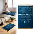 thumbnail image 1 of Tapis de Prière Guidé Bilingue avec Indicateur de Direction pour Salah et Méditation, 1 of 6