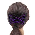 thumbnail image 4 of Pince à Cheveux Magique Extensible pour Femmes, Peignes Doubles pour Chignon, Outils pour Femmes, Violet, 4 of 8