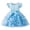 Blue, variant on FhsagQ Dresses Girls Christmas Dresses Size 10/12 Child Girls Dress Party Flowers Prints Bowknot Short Sleeve Gown Dresses Party Christmas Dresses for Girls 5-6 White 5-6 Years