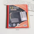thumbnail image 4 of Ynlkorvg 6/12 Pocket Poly Project Organizer Round Tab Organizer Project Folder Multi Pocket Folder With Pockets Letter Size Back Cover Utility Pouch School Supplies, 4 of 6