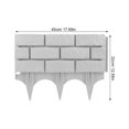 thumbnail image 2 of OUNONA Decorative Garden Fence Fence Light Grey Plastic for Friends 1Set, 2 of 7