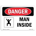 thumbnail image 1 of SignMission OS-DS-A-1218-L-1817 Panneau de Danger OSHA 12 x 18 Po - Man Inside, 1 of 1