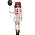 thumbnail image 1 of Fun World Costumes Womens Carnevil Clown Small White, 1 of 2