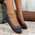 thumbnail image 1 of Cameland Chaussures Plates Confortables pour Femmes à Enfiler, Bout Rond, Décolleté Peu Profond, en Maille Tissée Aérée, 1 of 7