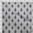 thumbnail image 3 of oneOone Polyester Lycra Fabric Leaves|Floral & Paisley Block Printed Fabric 1 Yard 56 Inch Wide, 3 of 4
