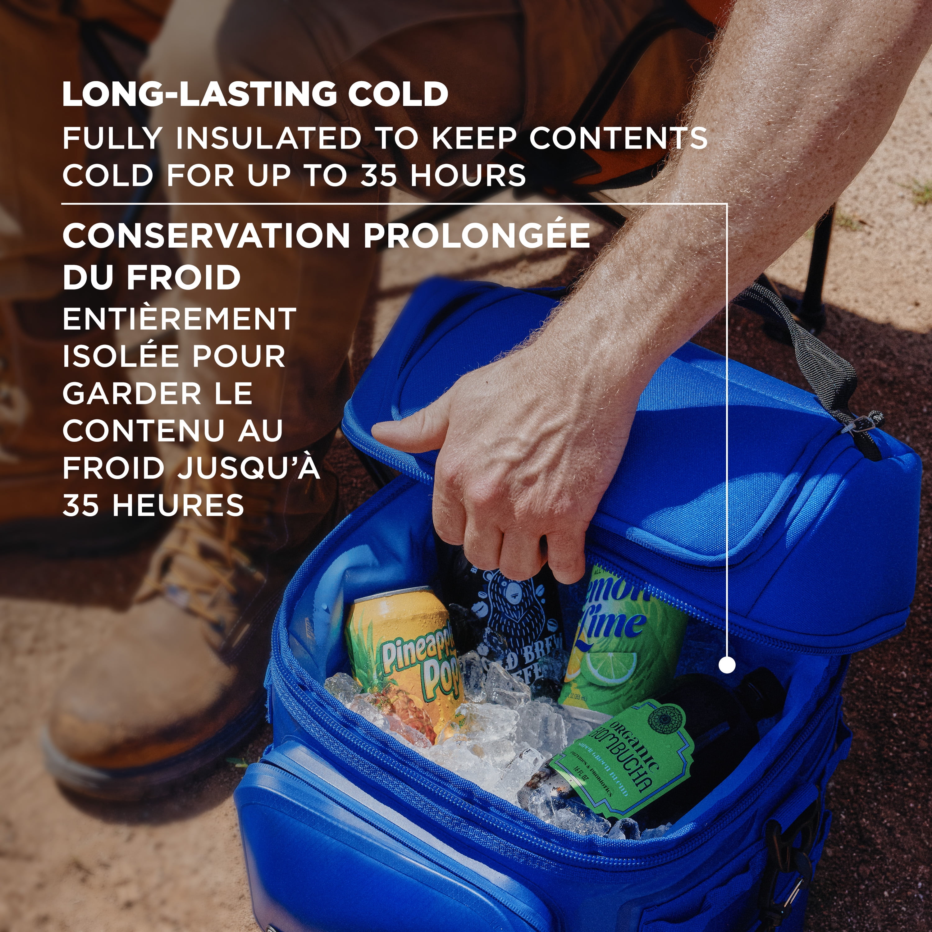 Coleman Pro 24 Can Premium Soft Cooler Lunchbox, 8.5 L (9 qt) Fully Insulated Lid & Body Stays Cold up to 35 Hours, Great for Camping, Parties, Sports, Concerts, Lunches & More
