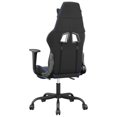 thumbnail image 3 of vidaXL Gaming Chair with Footrest Black and Blue Faux Leather, 3 of 5
