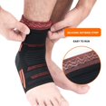 thumbnail image 1 of Ankle Support Brace Adjustable Elastic Foot Compression Sports Safety, 1 of 5