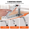 thumbnail image 2 of KFFKFF One-Step Stool with 330lbs Load Capacity, Foldable Metal Ladder with Three Height Adjustments, Compact Adult Step Stools for Easy Reach, Stable and Anti-Slip for Offices, RVs, Pets, Bedrooms, 2 of 9