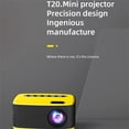 thumbnail image 4 of EGNMCR Projector T20 Mini Portable Pocket Home Cinema 1080P LED Home Media Video Player Movie Projector - Projector 3D HD 1080P LED Cinema AV USB a Projector, 4 of 9