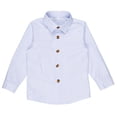 thumbnail image 1 of LSLJS Longues Chemises à Manches pour Garçons Tout-Petits Enfants Bébé Chemise Décontractée à Boutons Haut Col Rabattu Chemise Habillée Cadeaux pour Enfants, 1 of 5