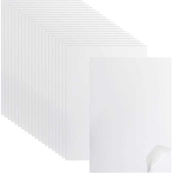 20 Sheets A4 Printable Washi Sticker Paper Translucent Self-Adhesive Paper Handbook DIY Stickers for Printer Diary Album Notebook Scrapbooking Card DIY Arts and Crafts