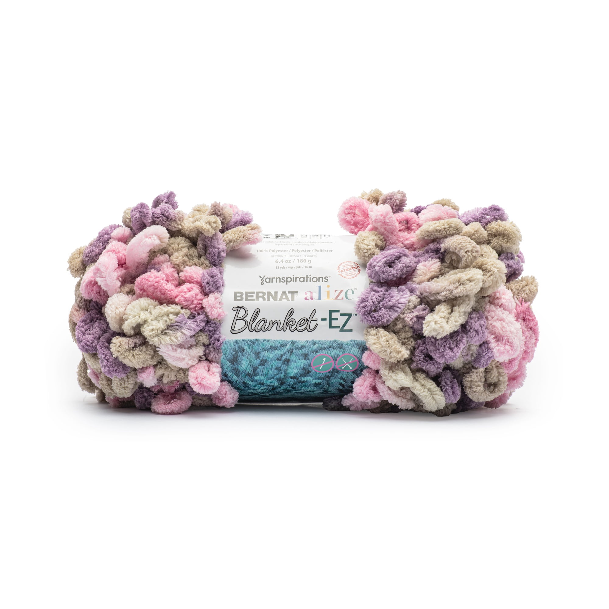 Bernat® Alize Blanket™ #7 Fil de polyester géant, Lilac Bush 6,4 oz/180 g 18 yards :