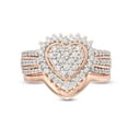 thumbnail image 4 of PVCS Bague de Mariage Mode pour Femme en Or avec Diamant Ensemble Deux Pièces Bague, 4 of 8