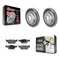 thumbnail image 1 of Transit Auto Rear Coated Disc Brake Rotors and Ceramic Pads Kit for Car 2013 BMW 328i xDrive 3.0L with 345mm Diameter Rotor KGT-102769, 1 of 11