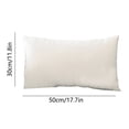 thumbnail image 3 of Rectangle Velvet Throw Pillow Cover, Waist Pillow Cushion, 30×50cm, Polyester Material, Envelope-Style Closure, Fresh Breathable, Washable, Comfortable Brushed Fabric, Suitable As Gift, 3 of 6