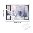 thumbnail image 3 of Amzcrzy Window Insulation Kit, 47 Inches, With Adhesive Tape, Cuttable Clear Film For Window Draft Proofing, Winter Insulation And Heat Retention Window insulation film, 3 of 6