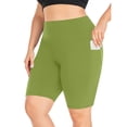 thumbnail image 4 of Wlynlyn Plus Size Biker Shorts for Women High Waisted Compression Yoga Tights Quick Dry Workout Shorts, 4 of 6