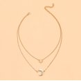 thumbnail image 3 of Latrodar Collier Feuille Ajourée Simple Personnalisé, Perles Rondes à Plusieurs Couches, Pendentif en Strass, Cadeaux de la Fête du Canada pour l'Appréciation des Enseignants, 3 of 4