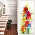 thumbnail image 1 of Yellow and Red Gerbera Flowers - Large Floral Canvas Artwork, 1 of 3