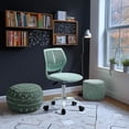 thumbnail image 2 of Homy Casa Boys' Girls' Swivel Study Chair with Pink Fabric Seat and Adjustable Height, 2 of 10