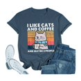 thumbnail image 1 of LUOGENLI T-shirts pour Femme pour Femmes Mode Féminine Décontractée Imprimé Col Rond Manches Courtes T-Shirt Haut 4TG T-shirts pour Femmes T-shirts Graphiques Fête de la Saint-Patrick Bleu Marine G, 1 of 2
