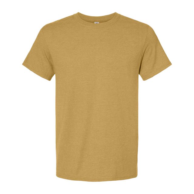 Jerzees Mens Premium Blend Ringspun Crewneck T-Shirt, XL, Mustard Heather
