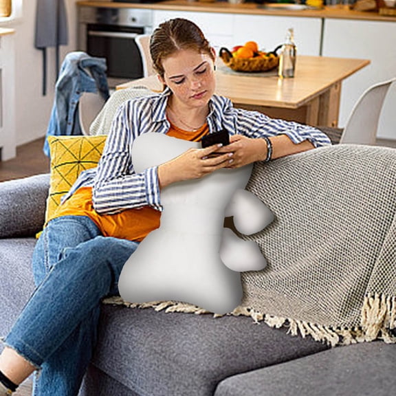 Sales Today Clearance! Pillow Waist Hair Shaped Soft Backrest Cushion Ergonomic Neck Support for Office Chair