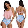 thumbnail image 3 of KYAIGUO Mommy and Me Swimsuit Ruffle Family Matching Swimwear Two Pieces Bikini Bathing Suit Summer Beachwear, 3 of 8
