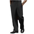 thumbnail image 2 of Ceisia Pantalon Habillé pour Homme, Coupe Droite Ajustée, Formel, avec devant Enveloppant, Structuré, Infroissable, Multicolore, 2 of 6