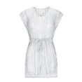 thumbnail image 4 of Aguichant Sorties de Plage for Maillots de Bain Femmes Mode Col Rond Manches Courtes Ample Ajouré Blouse de Maillot de Bain de Plage Sorties de Plage sur Clearance, 4 of 5