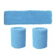 thumbnail image 1 of Decodeary Unisex Polyester Elastic Wristband Headband Set Solid Color Breathable Sports Basketball Sweatband, 1 of 9