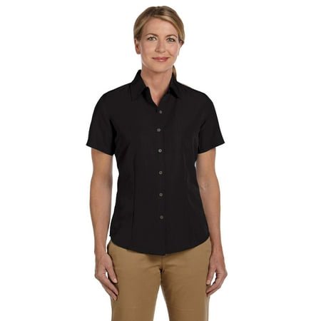 Harriton Ladies' Barbados Textured Camp Shirt