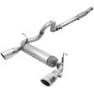 Advanced FLOW Engineering Kit de Système d'Échappement 49-48096-P Système Rebel Cat-Back; Acier Inoxydable 409; avec Silencieux; Diamètre de Tuyau de 3 Pouces à 2-1/2 Pouces; Échappement Simple avec Sortie Arrière Double