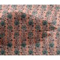 thumbnail image 4 of oneOone Viscose Chiffon Fabric Leaves & Floral Block Printed Craft Fabric BTY 42 Inch Wide, 4 of 4