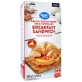 thumbnail image 1 of Great Value Frozen Breakfast Sandwich, Bacon, Egg & Cheese on a Croissant, 240 g, 1 of 4