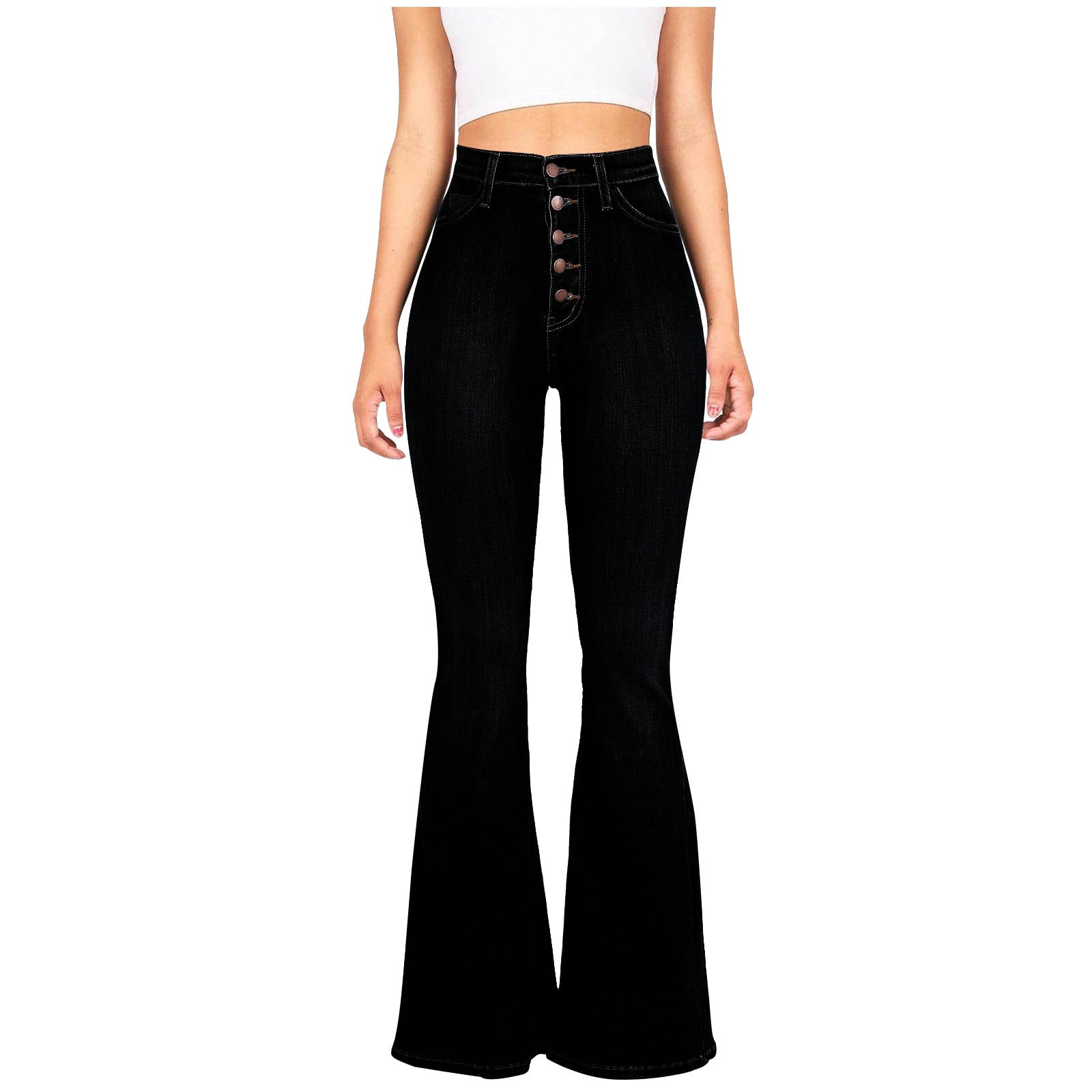 Bell Bottom Jeans for Women Women's Stretchy Boot Cut Flare Denim