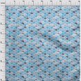 thumbnail image 4 of oneOone Rayon Medium Blue Fabric Sea Shells Ocean Fabric For Sewing Printed Craft Fabric By The Yard 56 Inch Wide, 4 of 4