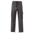 thumbnail image 3 of Kcodviy Pantalon Cargo Décontracté de Rue pour Hommes, Coupe Décontractée, Poches, Bouche de Pied, Capuchon, Pantalon Cargo, Taille à Cordon, Laçage, Petite Année, Patchwork, Ruban, Standard, Tissé, Simple, L, Pantalon Cargo, 3 of 4
