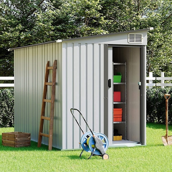 Relyard 5x7 Metal Outdoor Storage Garden Shed - Walmart.ca